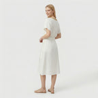 Rivaclo | Women's Midi Wrap Dress – Deep V-Neck