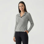 Rivaclo | Femme Pull à Col V à Manches Longues | Style Décontracté