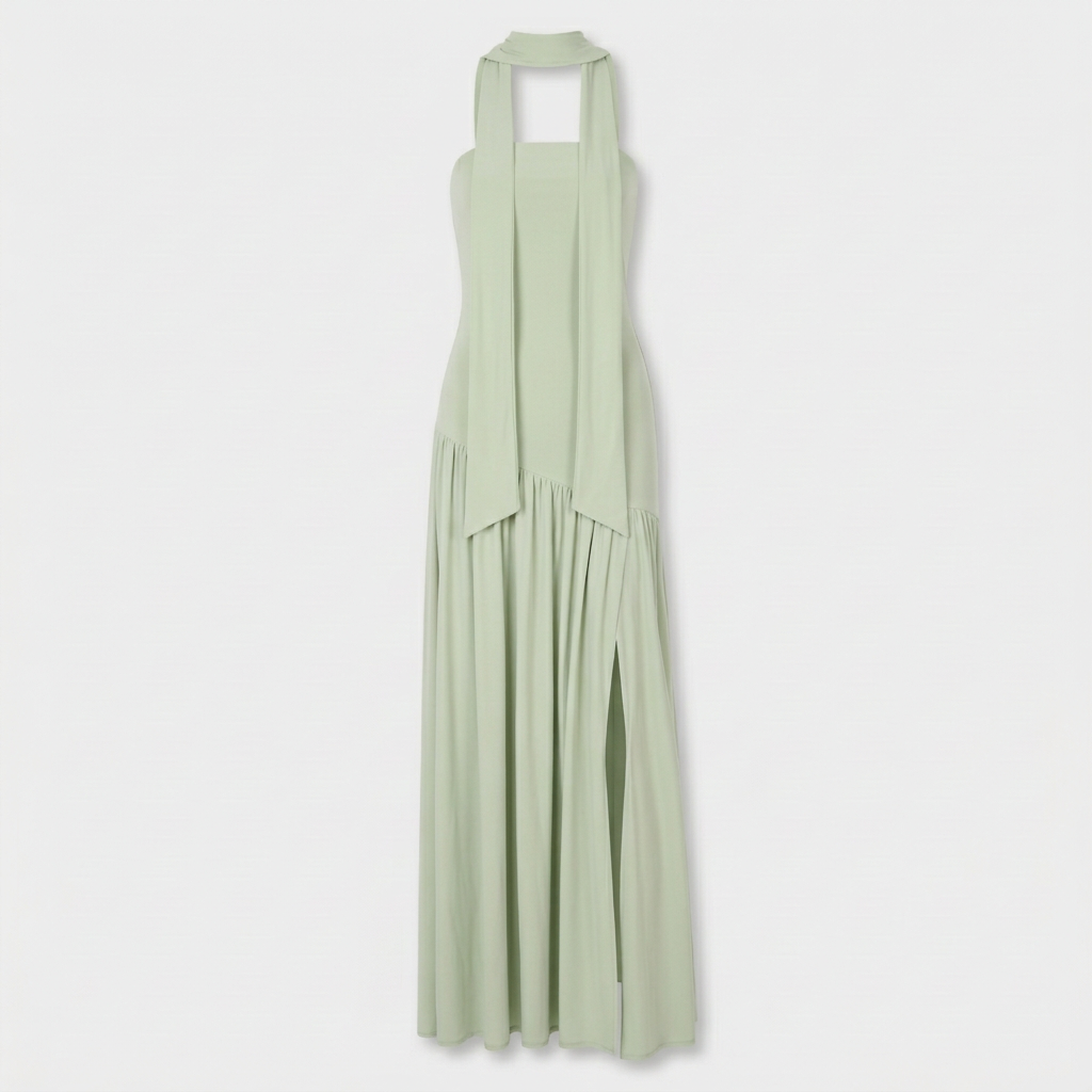 Rivaclo | Femme Robe Maxi Drapée Sans Bretelles – Silhouette Sculptée