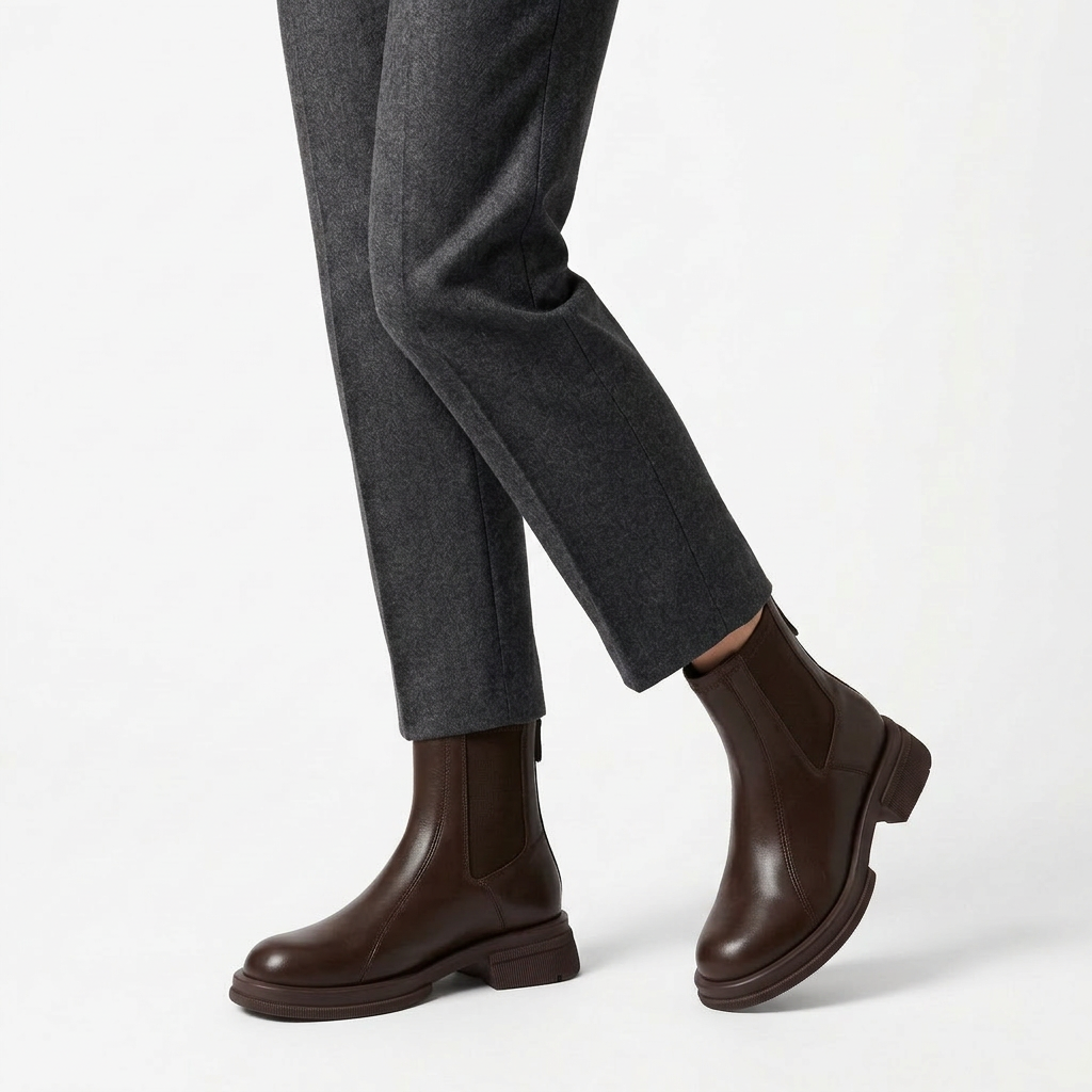 Rivaclo | Bottines Femme en Cuir – Design Moderne Épuré Cheville