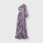 Rivaclo | Women's Fluid One-Shoulder Maxi Dress – Evening Silhouette