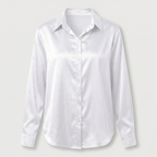 Rivaclo | Femme Chemise à Manches Longues à Col | Coupe Classique