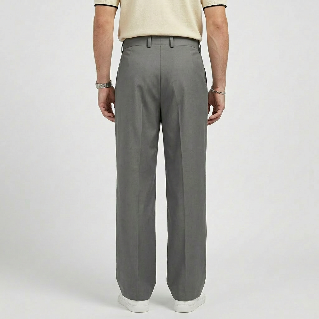 Rivaclo | Pantalon ample à double pli pour homme