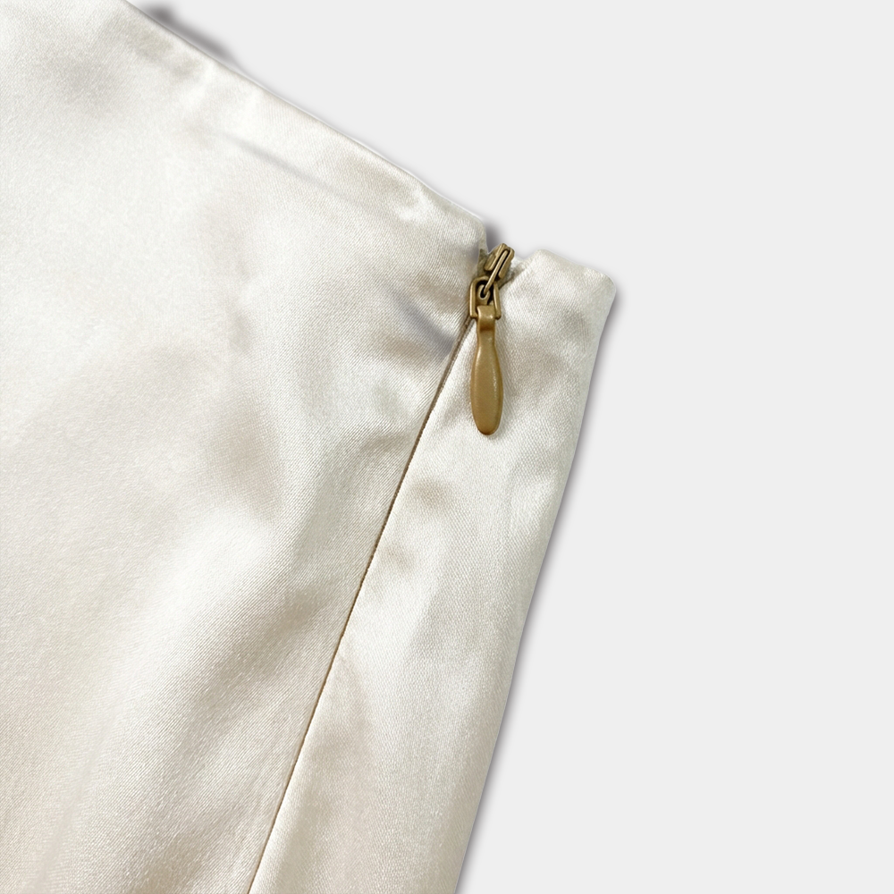 Rivaclo | Jupe midi en satin à taille haute pour femme