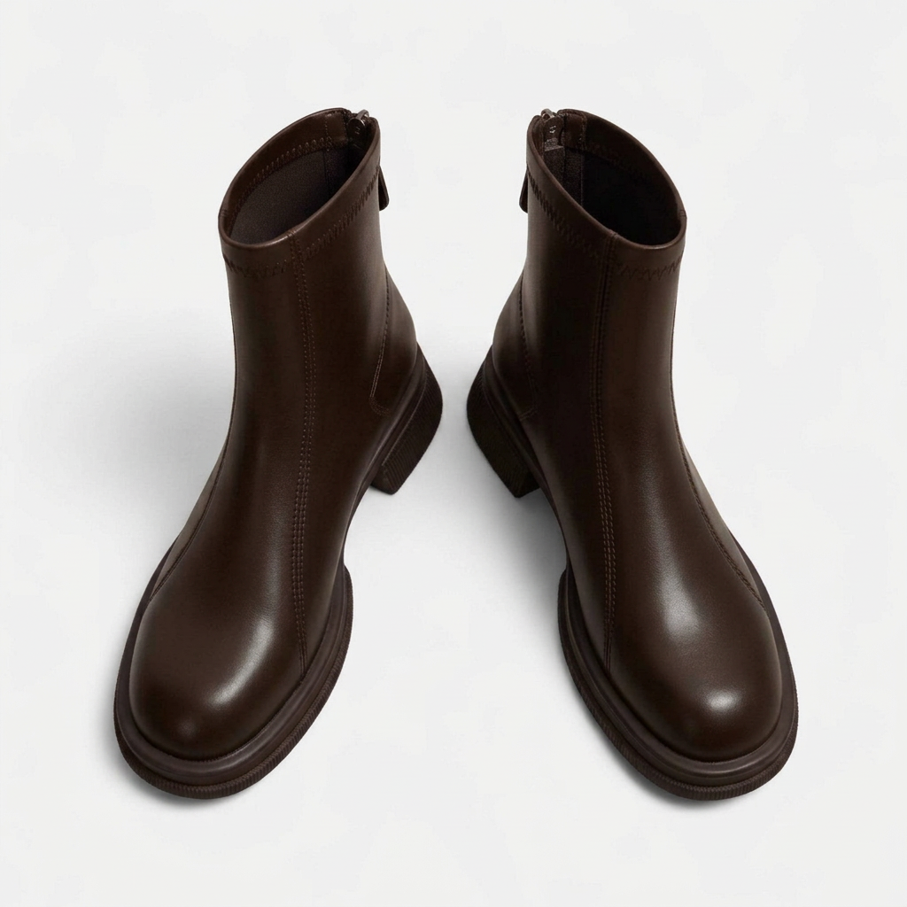 Rivaclo | Bottines Femme en Cuir – Design Moderne Épuré Cheville