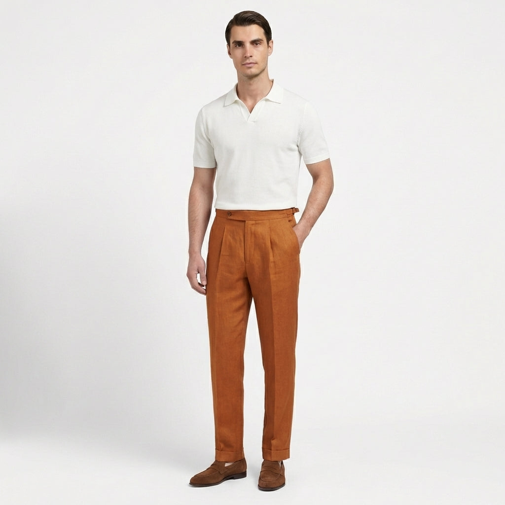 Rivaclo | Pantalon en lin Portofino pour homme