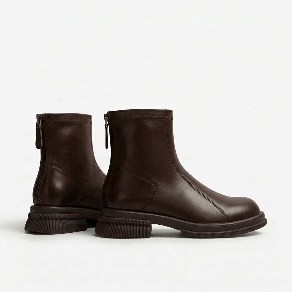 Rivaclo | Bottines Femme en Cuir – Design Moderne Épuré Cheville