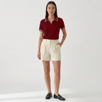 Rivaclo | Femme Polo à Manches Courtes à Col | Coupe Classique