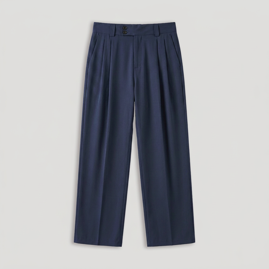 Rivaclo | Pantalon ample à double pli pour homme