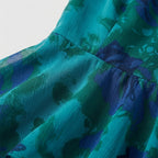 Rivaclo | Femme Robe Maxi Florale à Décolleté V Profond – Silhouette Sans Manches