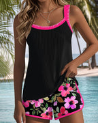 Géraldine | Tankini Gainant Fleuri