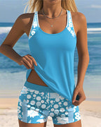 Sidonie | Tankini Fleuri Deux Pièces