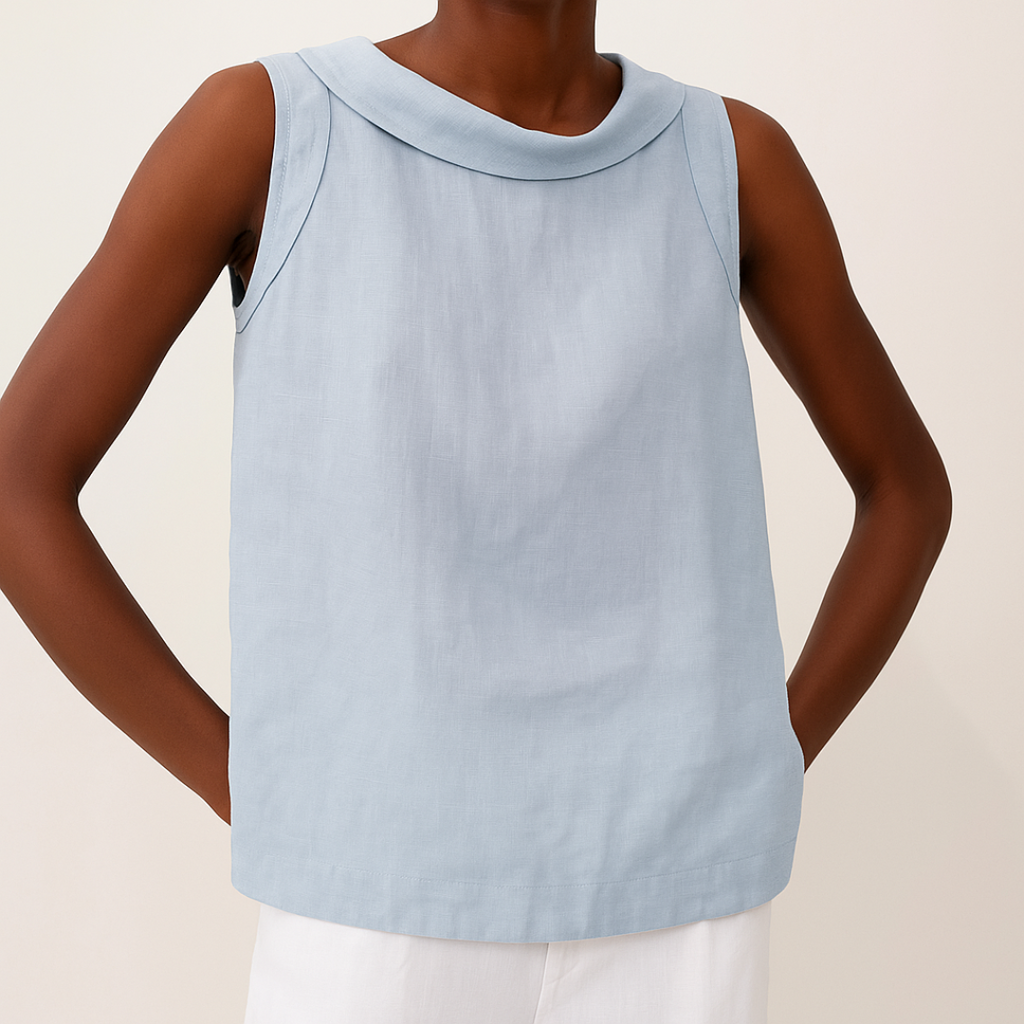 Claire | Top Sans Manches Col Roulé