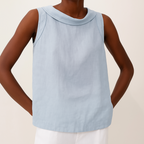 Claire | Top Sans Manches Col Roulé