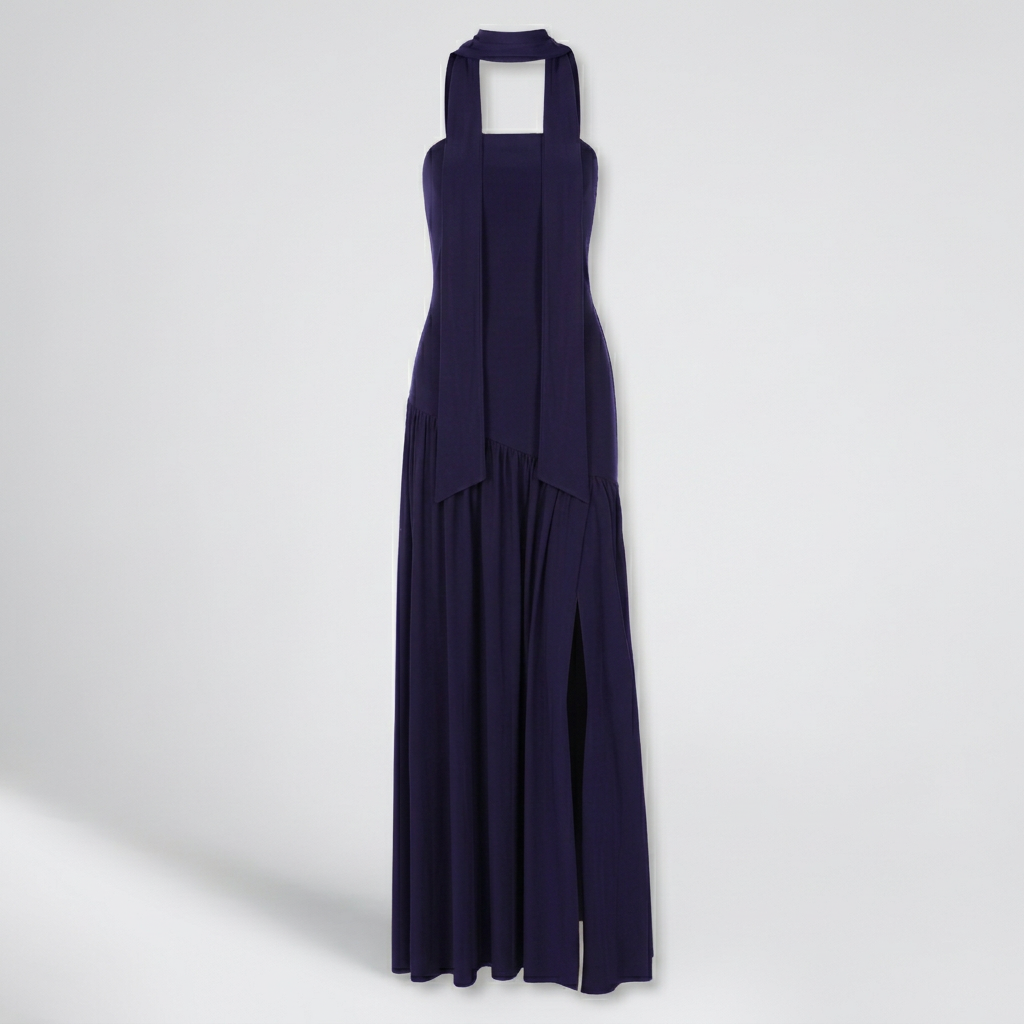 Rivaclo | Femme Robe Maxi Drapée Sans Bretelles – Silhouette Sculptée