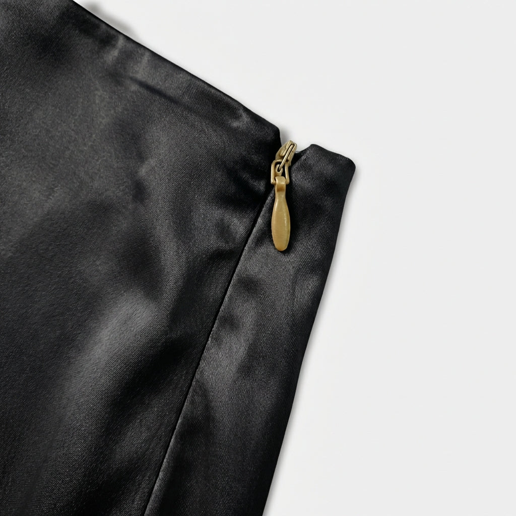 Rivaclo | Jupe midi en satin à taille haute pour femme