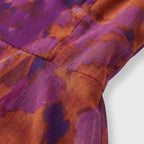 Rivaclo | Femme Robe Maxi Florale à Décolleté V Profond – Silhouette Sans Manches