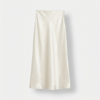 Rivaclo | Jupe midi en satin à taille haute pour femme
