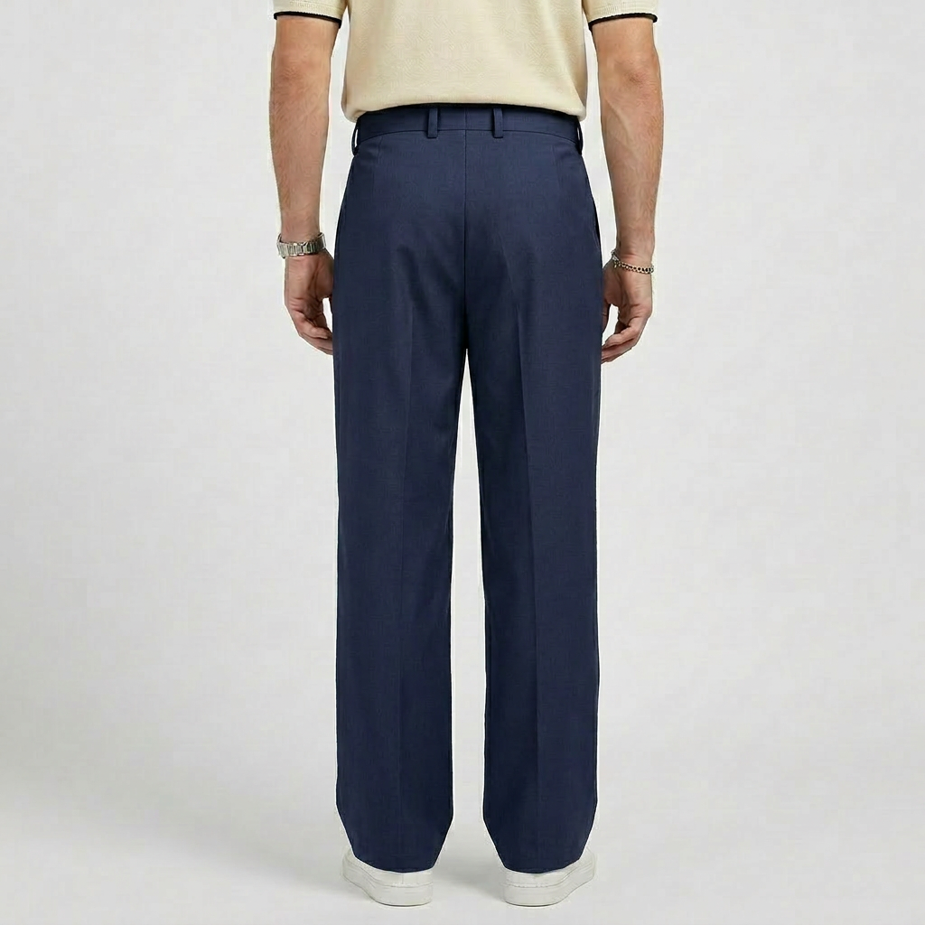 Rivaclo | Pantalon ample à double pli pour homme