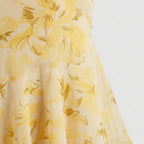 Rivaclo | Femme Robe Maxi Florale à Décolleté V Profond – Silhouette Sans Manches