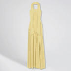 Rivaclo | Femme Robe Maxi Drapée Sans Bretelles – Silhouette Sculptée