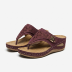 Rivaclo | Women's Platform Wedge Sandals – Structured Strap Silhouette
