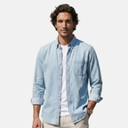 Rivaclo | Men's button-up denim shirt – classic design