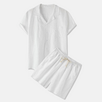 Rivaclo | Men's two-piece set – short sleeve shirt and shorts