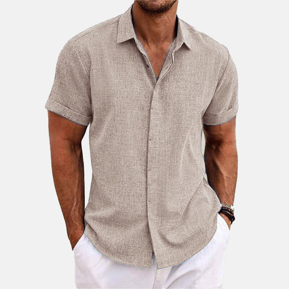 Rivaclo | Men's shirt for linen effect – modern summer style