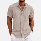 Rivaclo | Men's shirt for linen effect – modern summer style