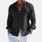 Rivaclo | Men's casual button-up shirt – linen style
