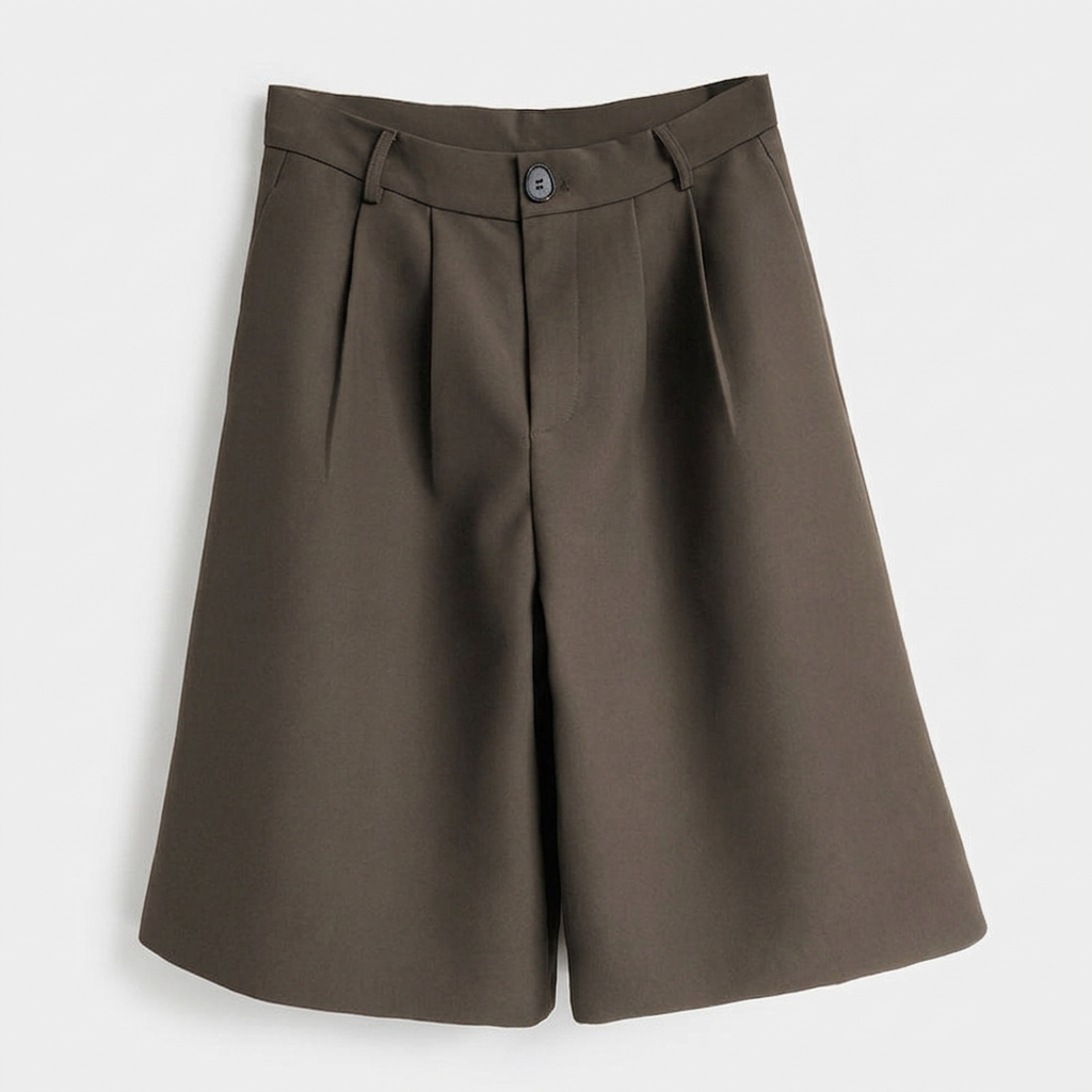 Rivaclo | Women's High-Waisted Bermuda Shorts – Wide Leg
