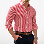 Rivaclo | Men's Fitted Striped Shirt – Long Sleeves