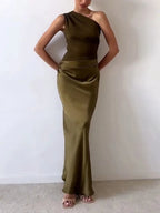 Lucie | Robe Maxi Une Épaule