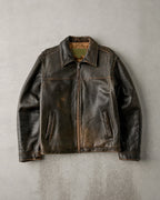Veste femme imitation cuir marron vintage 0
