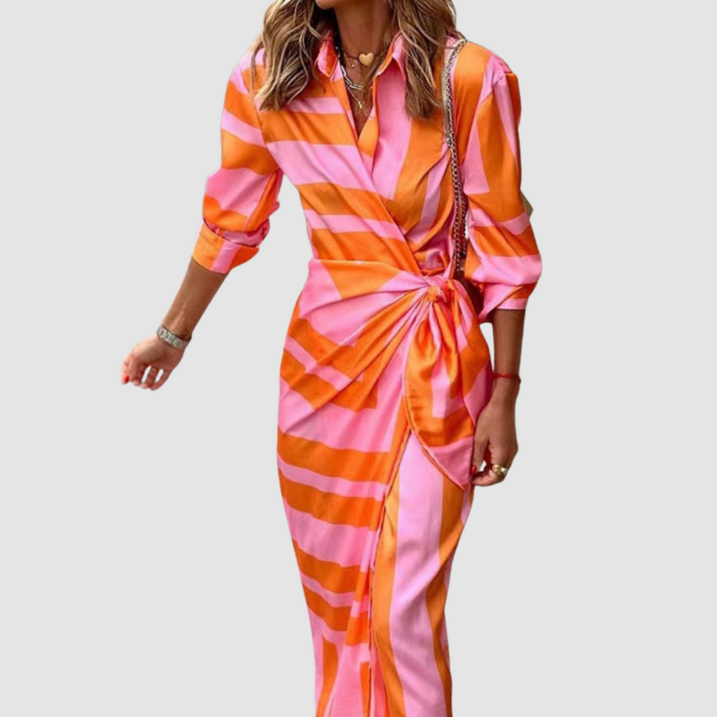 Edity | Robe Rayée Portefeuille