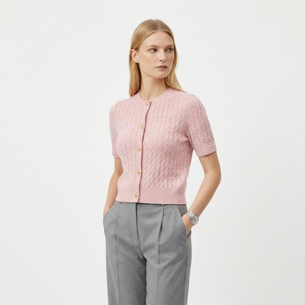 Rivaclo | Women's button cardigan – Clean layered style