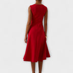 Juliette | Robe Midi Drapée Asymétrique