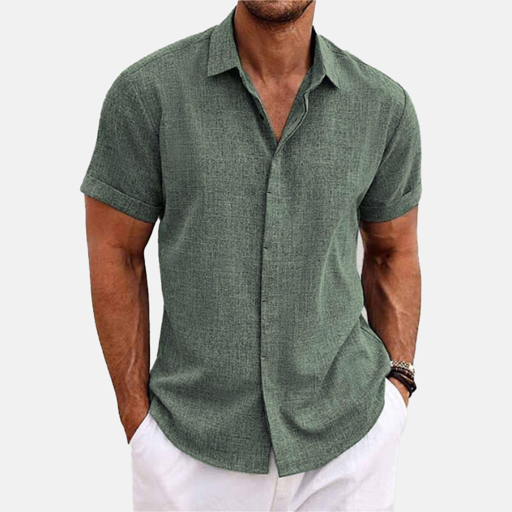Rivaclo | Men's shirt for linen effect – modern summer style