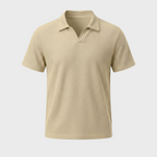 Rivaclo | Men's open collar polo – fitted short sleeves