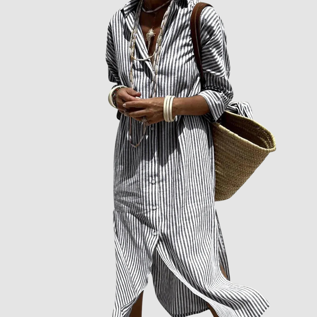 Ginny | Robe Chemise Rayée