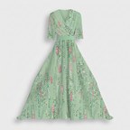 Rivaclo | Femme Robe Maxi à Col V – Imprimée