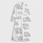 Rivaclo | Femme Robe Maxi à Col V – Motif à Pois