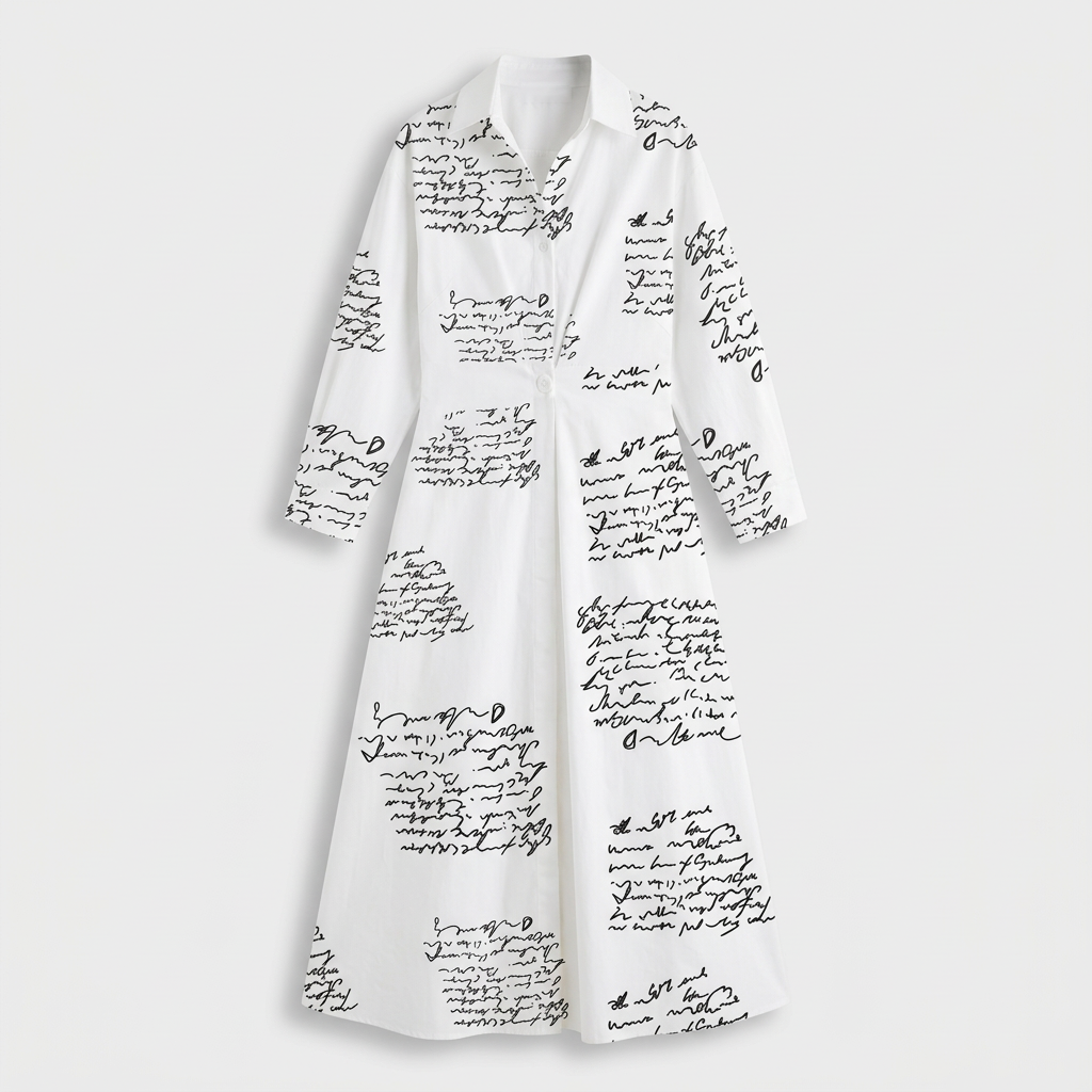 Rivaclo | Femme Robe Maxi à Col V – Motif à Pois