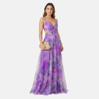 Rivaclo | Femme robe nuisette imprimée en mesh pour – style transparent