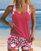Sidonie | Tankini Fleuri Deux Pièces