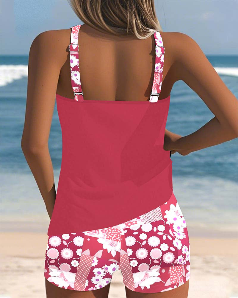 Sidonie | Tankini Fleuri Deux Pièces