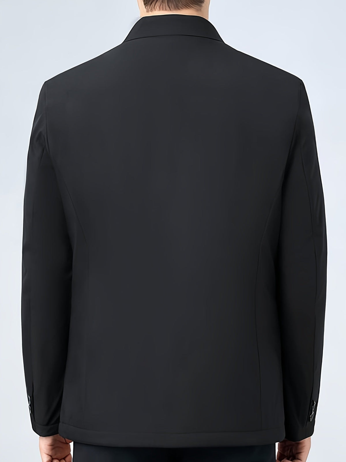 Veste homme hiver chaude col à revers zippée