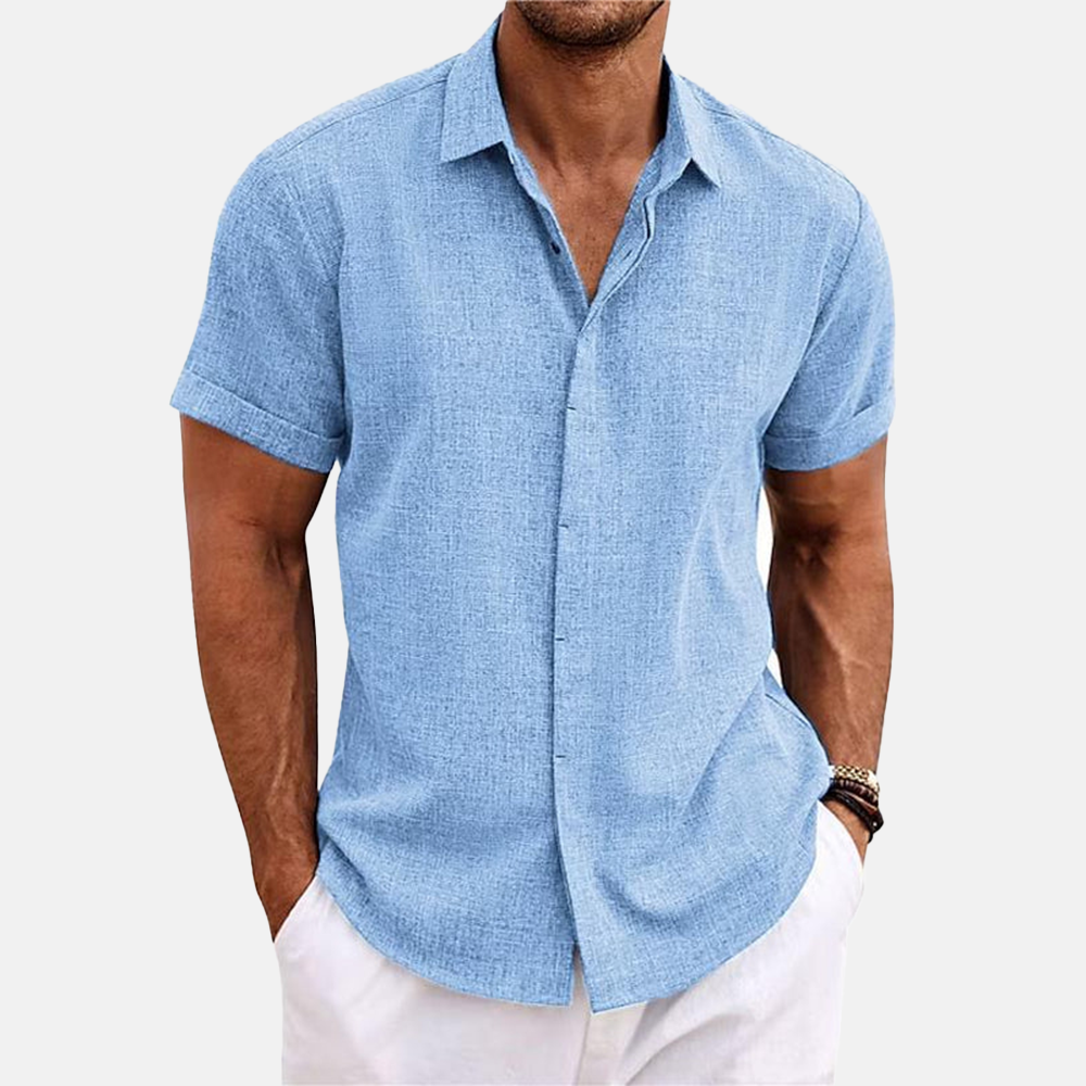 Rivaclo | Men's shirt for linen effect – modern summer style
