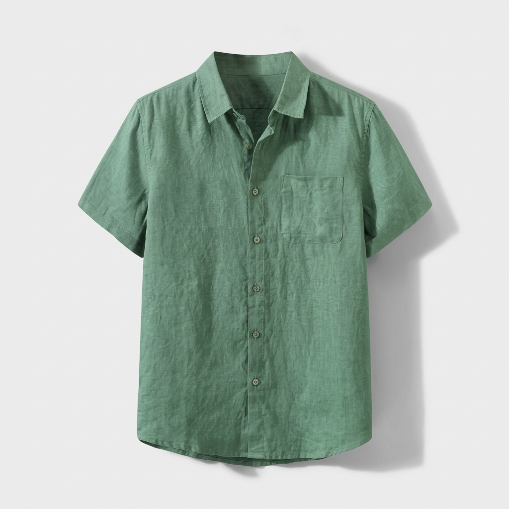 Rivaclo | Men's Short Sleeve Shirt and Shorts Set – Summer Green